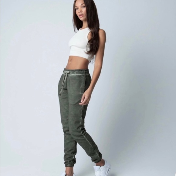 Talentless Pants/Joggers, Oil Stain Sweatpants, Military Green, Small NWT - Picture 8 of 8